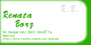 renata borz business card